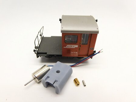 micromotor HSB002G Glockenankermotor f&uuml;r  Bemo Tm 2/2 (Model met tandwiel of met wormwiel)