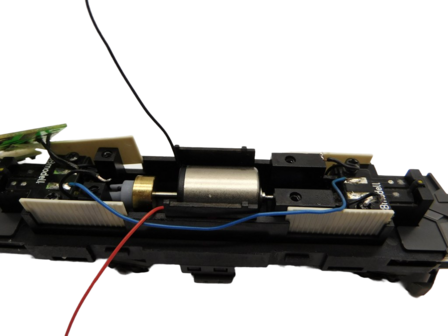 micromotor HSB001C motor ombouwset voor Bemo Ge 4/4 II / III (Ronde Mashimamotor met Schnittstelle en vliegwiel)