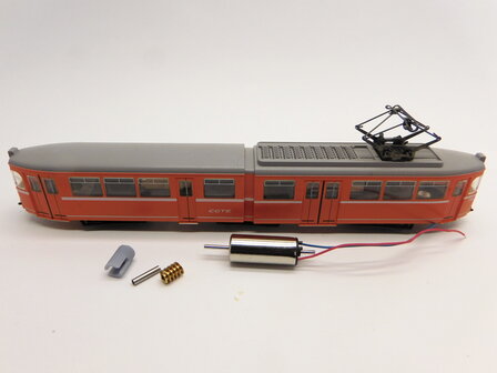 micromotor NA040G motor ombouwset voor Arnold GT 6, Tram, Stra&szlig;enbahn