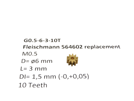 micromotor G0.5-5-2-8T tandwiel voor Lima