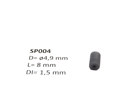 micromotor SP004 &oslash; 4.9 x 8 met kruis - &oslash; 1.5 mm cardankoppelingshouder