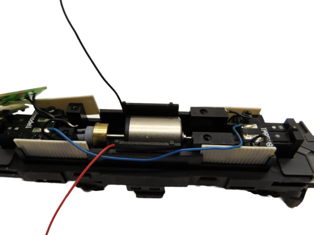 micromotor HSB001C Glockenankermotor für Bemo Ge 4/4 II / III (Ronde Mashimamotor met Schnittstelle en vliegwiel)