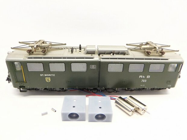 micromotor HSB003 motor ombouwset voor Bemo Ge 6/6 II 