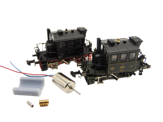 micromotor NM022G motor ombouwset voor Minitrix  BR 98.3, PtL 2/2, KPEV T2, ÖBB 688, Glaskasten, u.a.