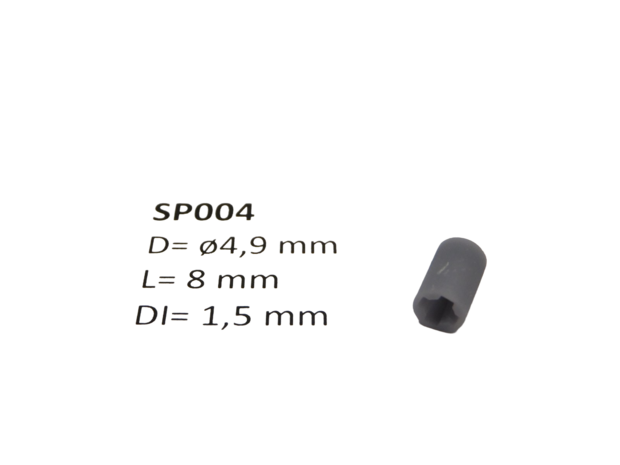 micromotor SP004 ø 4.9 x 8 met kruis - ø 1.5 mm cardankoppelingshouder