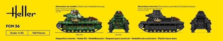 Heller 30322 FCM36 Bouwpakket Schaal 1:35