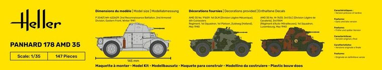 Heller 30325 Panhard 178 Bouwpakket Schaal 1:35