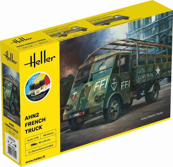 Heller 35324 STARTER KIT AHN2 French Truck Bouwpakket Schaal 1:35