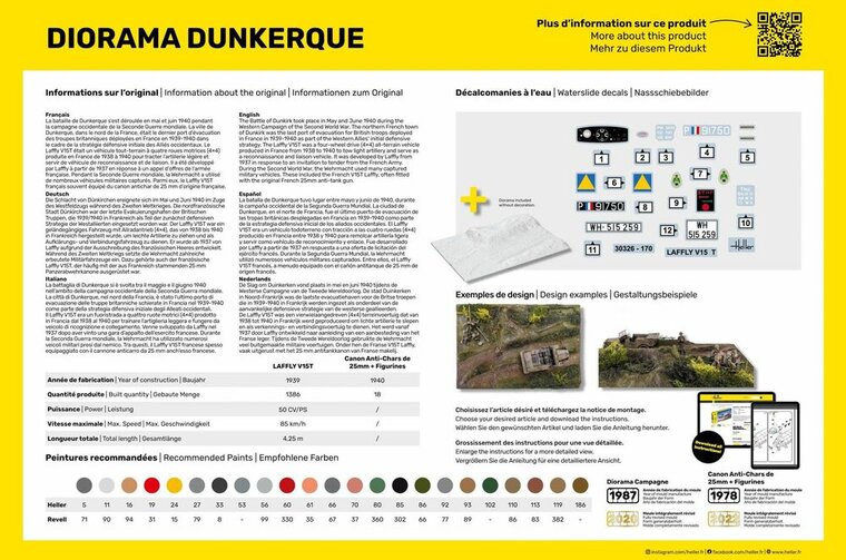 Heller 35326 STARTER KIT DIORAMA DUNKERQUE Bouwpakket Schaal 1:35