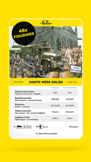 Heller 50327 Sainte-M&egrave;re-Eglise Bouwpakket Schaal 1:72