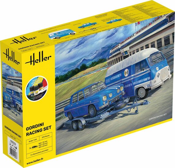 Heller 52328 STARTER KIT Gordini Racing Set Bouwpakket Schaal 1:24