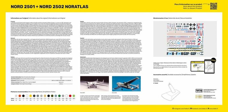 Heller 55374 STARTER KIT Nord 2501 + Nord 2502 &quot;NORATLAS&quot; TWINSET Bouwpakket Schaal 1:72