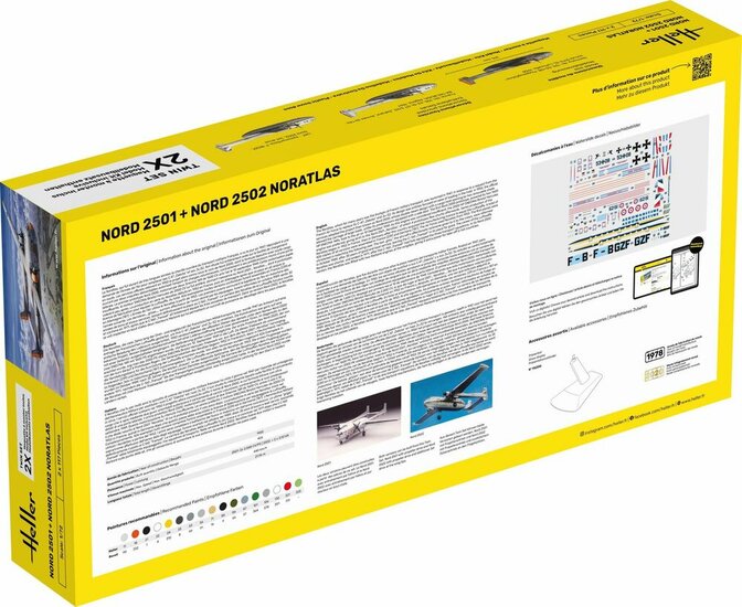 Heller 55374 STARTER KIT Nord 2501 + Nord 2502 &quot;NORATLAS&quot; TWINSET Bouwpakket Schaal 1:72