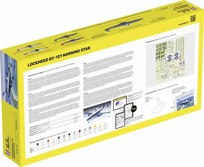 Heller 56311 STARTER KIT EC-121 Warning Star Bouwpakket Schaal 1:72