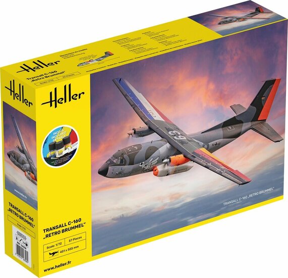 Heller 56358 STARTER KIT TRANSALL C-160 RETRO BRUMMEL Bouwpakket Schaal 1:72