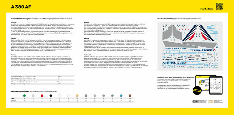 Heller 56436 STARTER KIT A 380 AF Bouwpakket Schaal 1:125