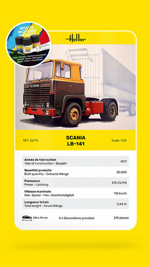 Heller 56773 STARTER KIT Truck LB-141 Bouwpakket Schaal 1:24