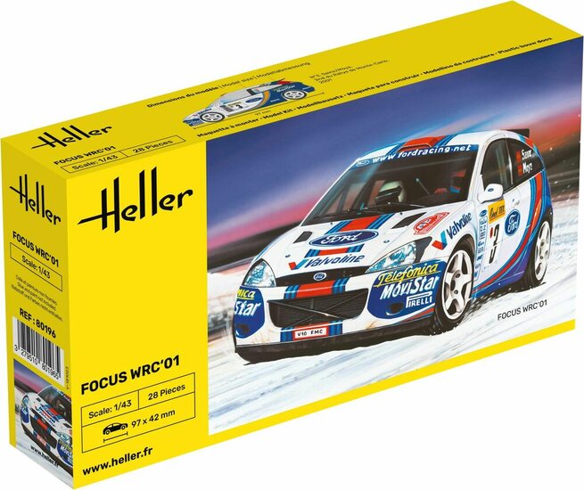 Heller 80196 Focus WRC&#039;01 Bouwpakket Schaal 1:43