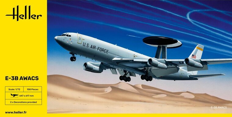 Heller 80308 E-3B Awacs Bouwpakket Schaal 1:72