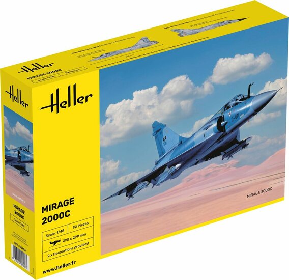 Heller 80426 Mirage 2000 C Bouwpakket Schaal 1:48