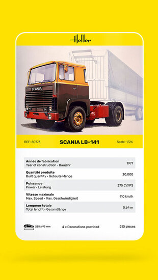 Heller 80773 Truck LB-141 Bouwpakket Schaal 1:24