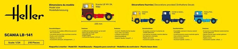 Heller 80773 Truck LB-141 Bouwpakket Schaal 1:24