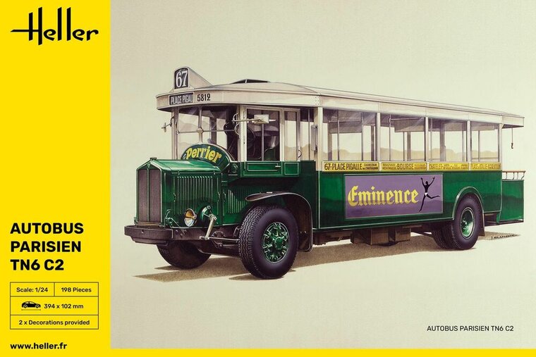 Heller 80789 Autobus TN6 C2 Bouwpakket Schaal 1:24