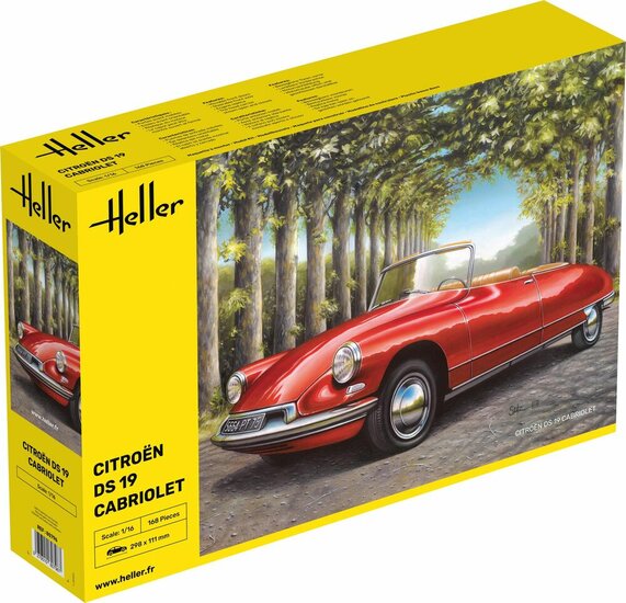 Heller 80796 Citroen DS 19 Cabriolet Bouwpakket Schaal 1:16