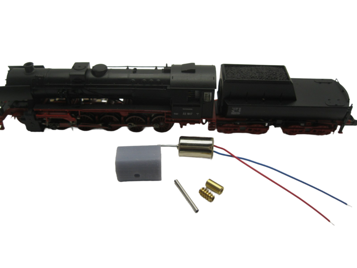 micromotor NF041C motor ombouwset voor Fleischmann BR 52 DB / DRG, SNCB 26, SNCF 150 Y, &Ouml;BB 52