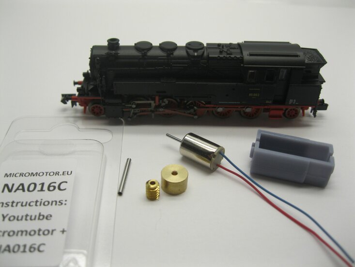 micromotor NA016C motor ombouwset voor Arnold / Hornby BR 95