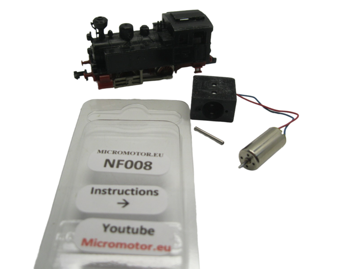 micromotor NF008G N ombouwset voor Fleischmann Lok 7 