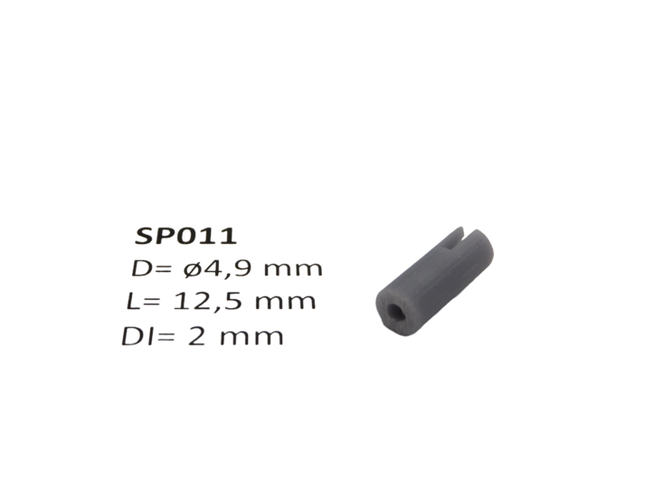 micromotor SP011 &oslash; 4.9 x 12.5 - &oslash; 2 mm cardankoppelingshouder