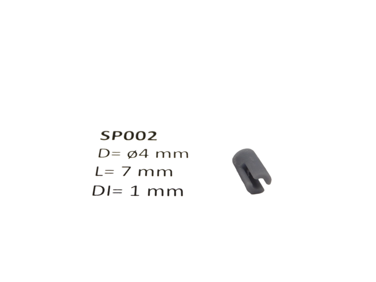 micromotor SP002 &oslash; 4 x 7 - &oslash; 1 mm cardankoppelingshouder