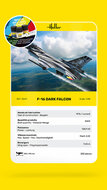 Heller 35411 STARTER KIT F-16 Dark Falcon Bouwpakket Schaal 1:48