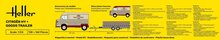 Heller 50331 Citroen HY + Goods Trailer Bouwpakket Schaal 1:24