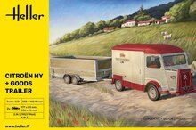 Heller 50331 Citroen HY + Goods Trailer Bouwpakket Schaal 1:24