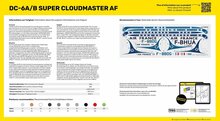 Heller 56315 STARTER KIT DC6 Super Cloudmaster AF Bouwpakket Schaal 1:72