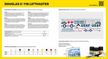 Heller 56317 STARTER KIT C-118 LIFTMASTER Bouwpakket Schaal 1:72