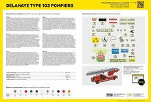 Heller 56780 STARTER KIT Delahaye Type 103 Pompiers Bouwpakket Schaal 1:24