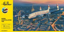 Heller 58391 STARTER KIT Super Constellation TWA Bouwpakket Schaal 1:72