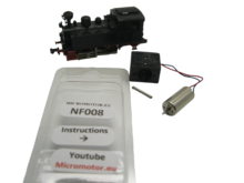 micromotor NF008G N ombouwset voor Fleischmann Lok 7 