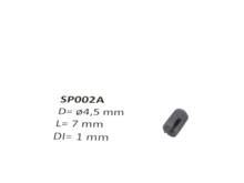 micromotor SP002A &oslash; 4,5 x 7 - &oslash; 1 mm cardankoppelingshouder