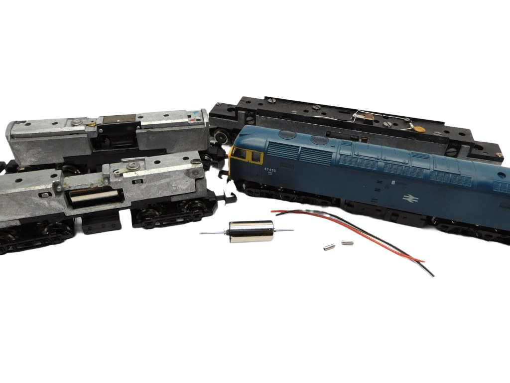 micromotor NG002 motor ombouwset voor Graham Farish Class 20, 25, 31, 33, 37, 40, 43, 47, 50, 52, 55, 56, 57, 91, AEC Railcar