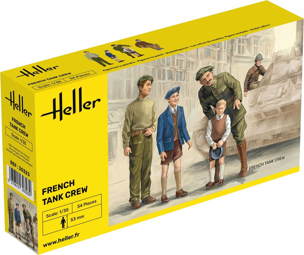 Heller 30323 French Tank Crew Schaal 1:35