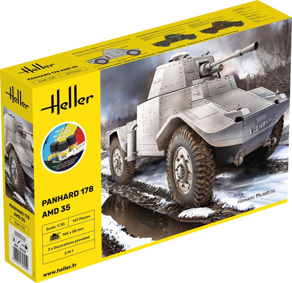 Heller 35325 STARTER KIT Panhard 178 Bouwpakket Schaal 1:35