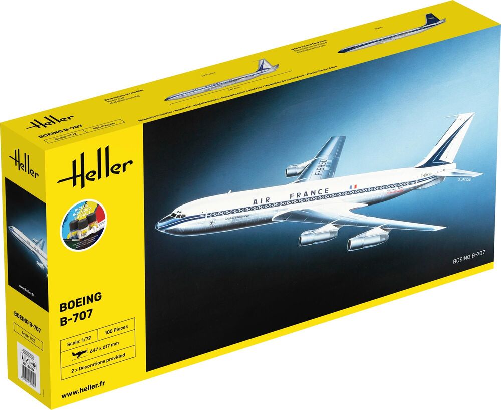 Heller 56452 STARTER KIT B-707 A.F. Bouwpakket Schaal 1:72