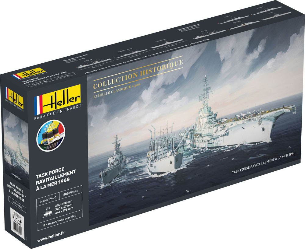 Heller 57092 STARTER KIT TASK FORCE "RAVITAILLEMENT A LA MER Bouwpakket Schaal 1:400