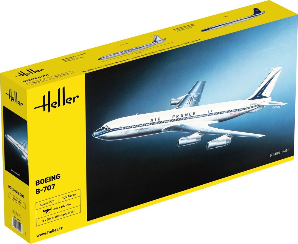 Heller 80452 B-707 AF Bouwpakket Schaal 1:72