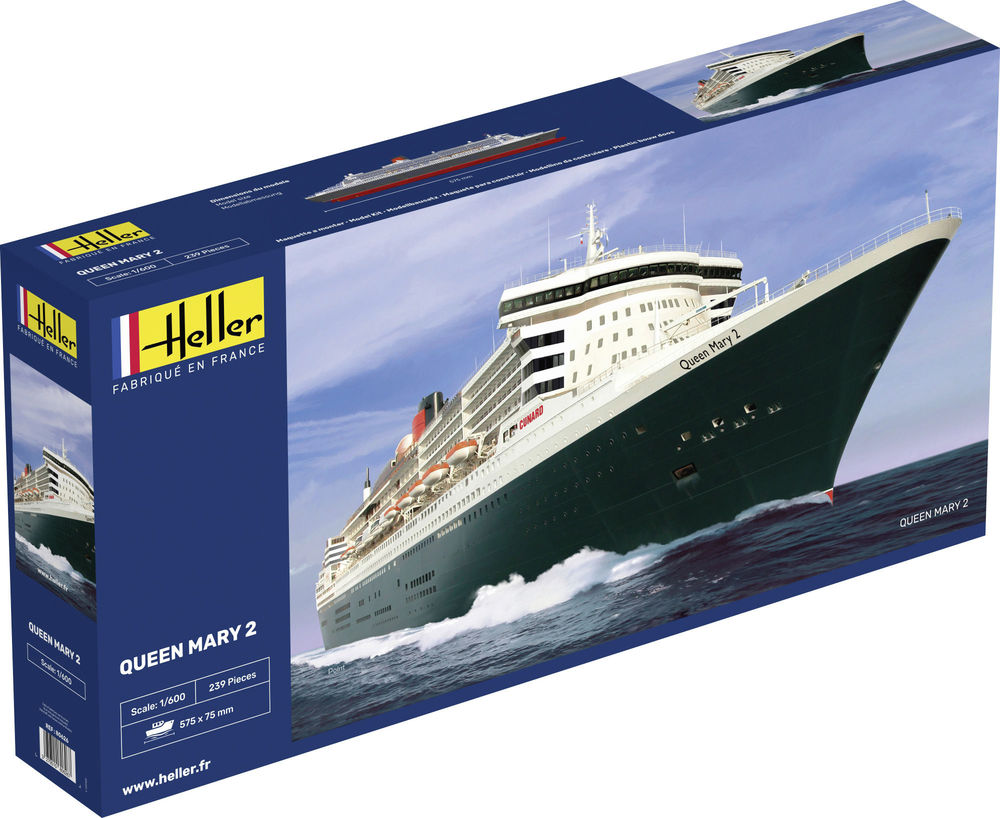 Heller 80626 Queen Mary 2 Bouwpakket Schaal 1:600