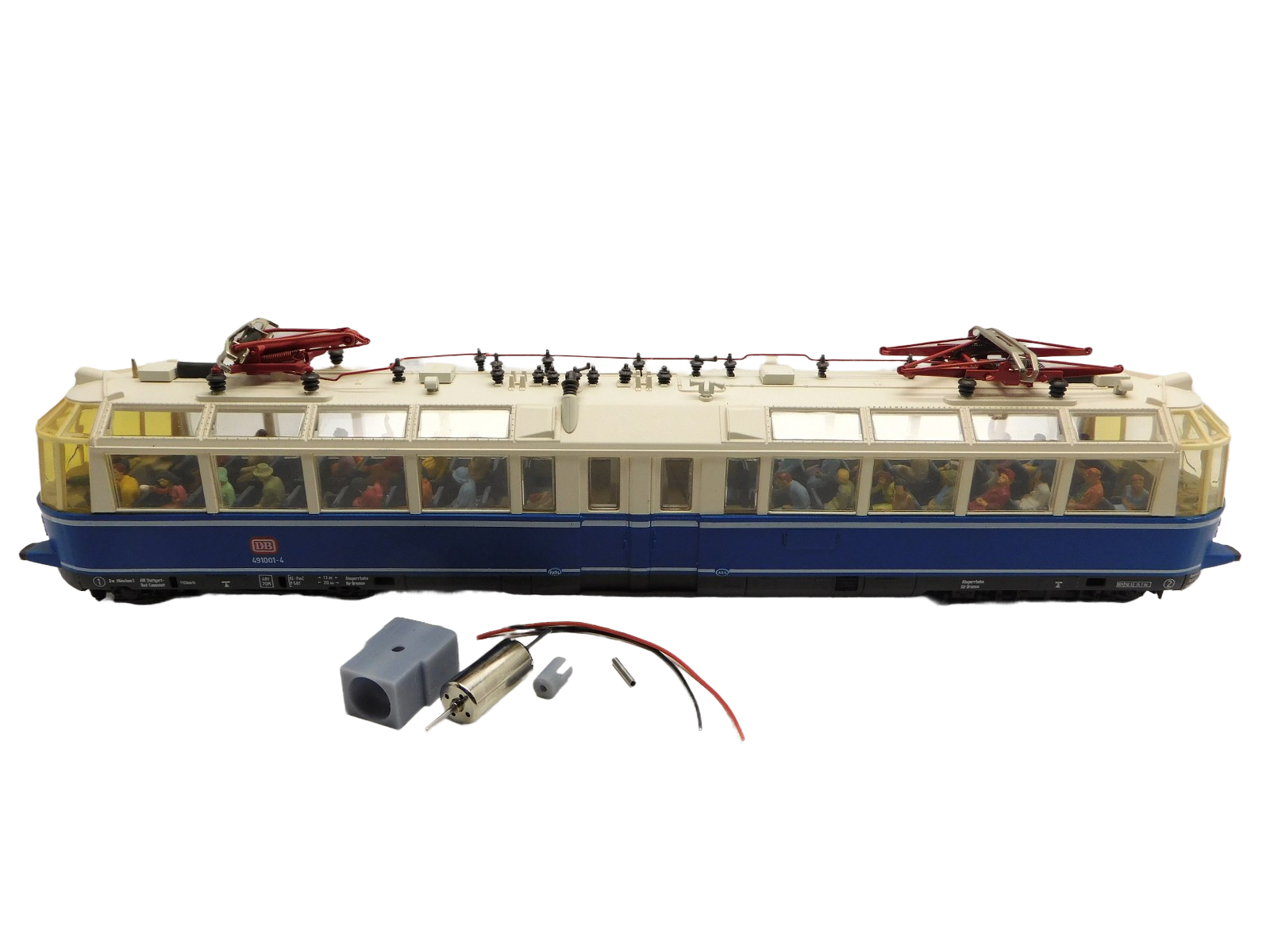 micromotor HR032G motor ombouwset voor Roco  BR 491, ET 91, Gläserner Zug, SBB Ee 3/3